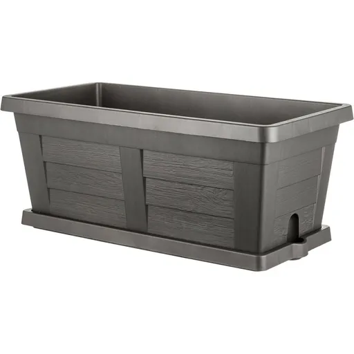 Bama Zahradní velkoobjemový truhlík Legno antracit, 80 x 40 x 35 cm, 80 cm