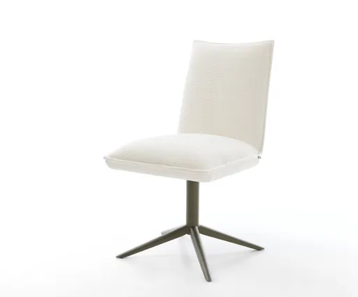 Jídelní židle Lelio-Flex bouclé měkký béžová podnož křížová