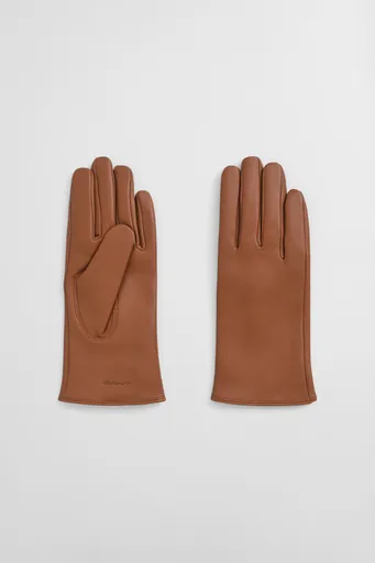 RUKAVICE GANT CASHMERE LINED LEATHER GLOVES COGNAC
