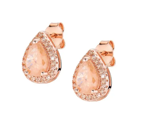 Amen Třpytivé pozlacené náušnice Tear Drop Lady ECRGRCHCHZ