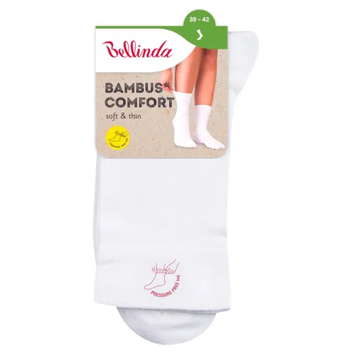 Bellinda BAMBUS Comfort vel. 39–42 dámské ponožky bílé
