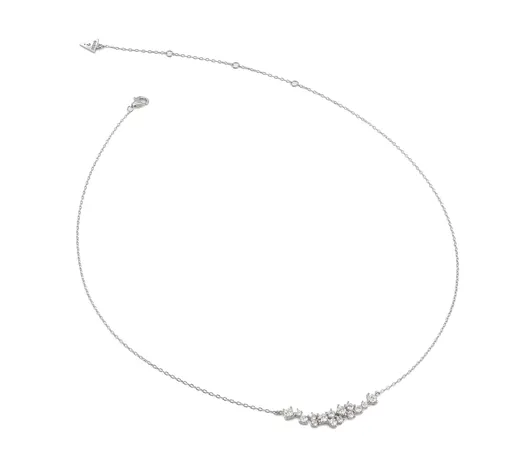 Guess Stříbrný náhrdelník se zirkony Jardin JSBN04465JWRHT/U