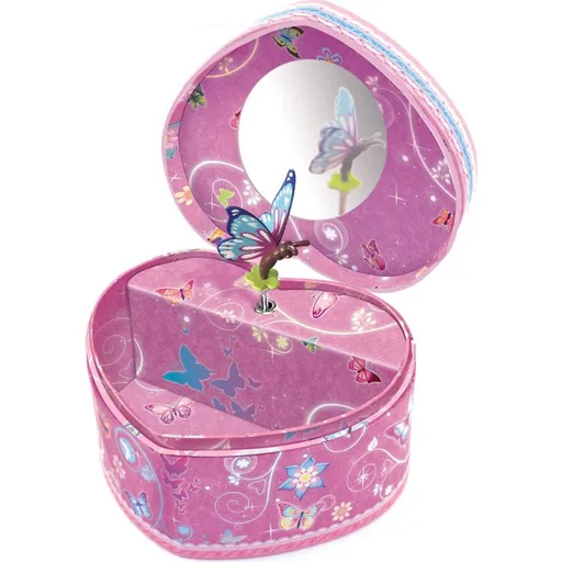 Alltoys Hudební šperkovnice srdíčko Motýlci