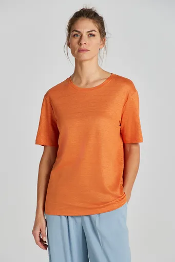 TRIČKO GANT LINEN SS T-SHIRT PUMPKIN ORANGE