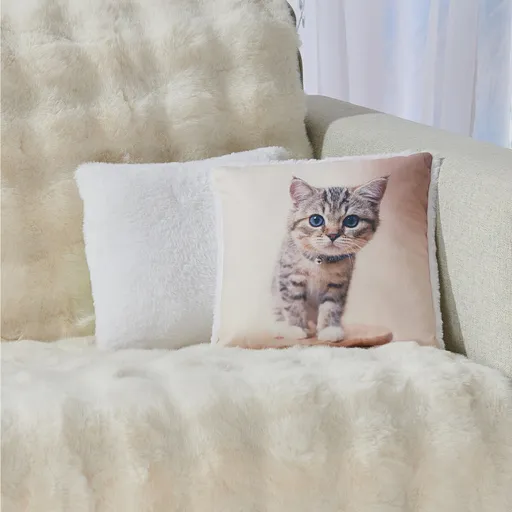 Plyšový polštář Kočka