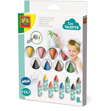 SES Malování ve vaně - voskovky, 8 ks (8710341130961)