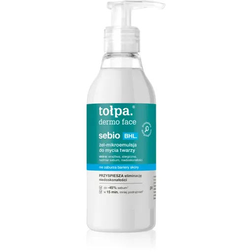 Tołpa Dermo Face Sebio BHL mycí gel na obličej 195 ml