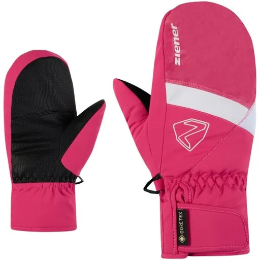 Ziener LEVIN-Z GTX MITTEN JUNIOR Dívčí lyžařské palčáky, růžová, velikost