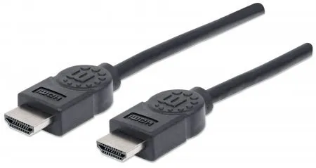 MANHATTAN kabel High Speed HDMI 4K, 3D, Male to Male, stíněný, černý, 1, 8m