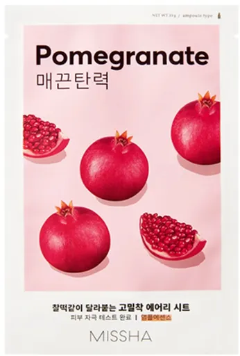 Missha Zpevňující pleťová maska Pomegranate Airy Fit (Sheet Mask) 19 ml