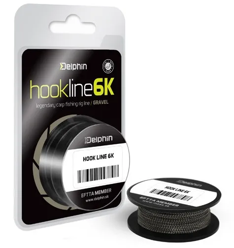 Delphin návazcová šňůra direc carp - hook line 6k 20 m-nosnost 25lb