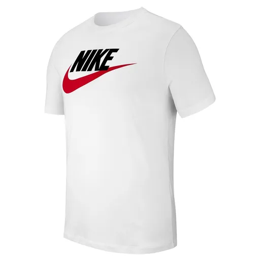 Nike Sportswear Mens T-Shirt L WHITE/BLACK/UNIVERSITY RED