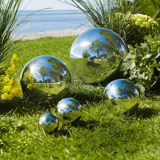 Die moderne Hausfrau Dekorační ocelová koule, Ø 12 cm