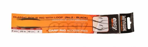 Mivardi Hotové návazce Classic boilie rig Easy s očkem - vel. 4 černá,Mivardi Hotové návazce Classic boilie rig Easy s očkem - vel. 4 černá