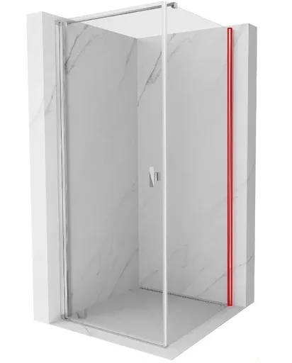 MEXEN MIST nástěnný profil, chrom 8A0-00-01