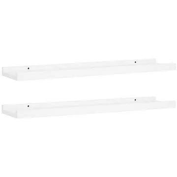 Shumee na zarámované obrázky 2 ks bílé 60×9×3 cm MDF, 323929 (323929)