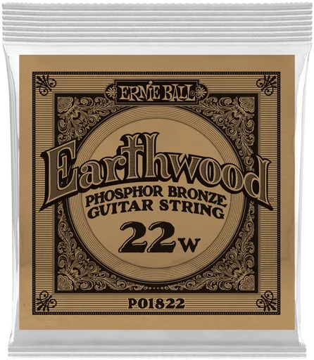 Ernie Ball 1822 Earthwood Phosphor Bronze Single .022