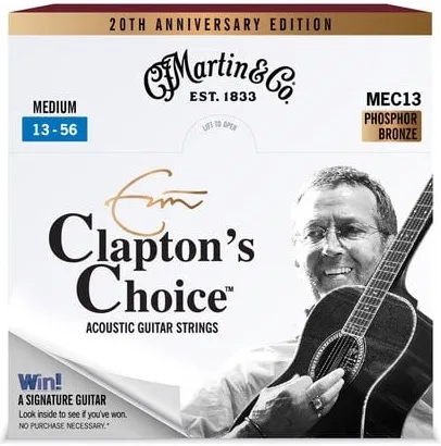Martin Eric Clapton 20th Anniversary Strings Medium