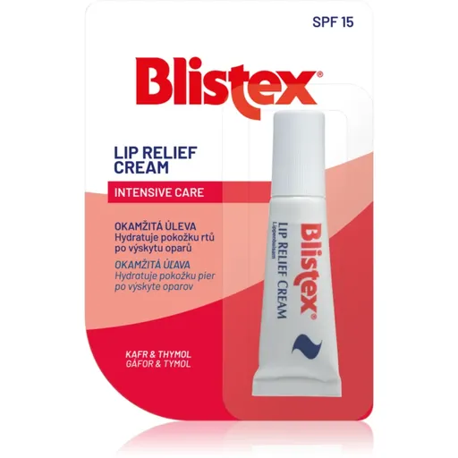 Blistex Lip Relief Cream balzám na suché a popraskané rty SPF 15 6 ml
