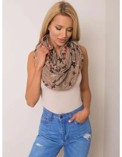 Dámský šátek květinový LANDYN béžový