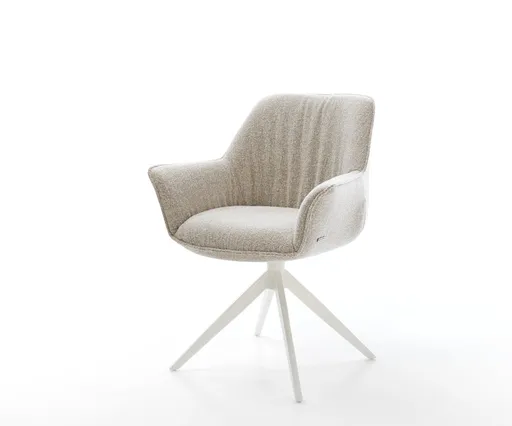 Jídelní židle Keila-Flex s područkami látka Měkký béžová