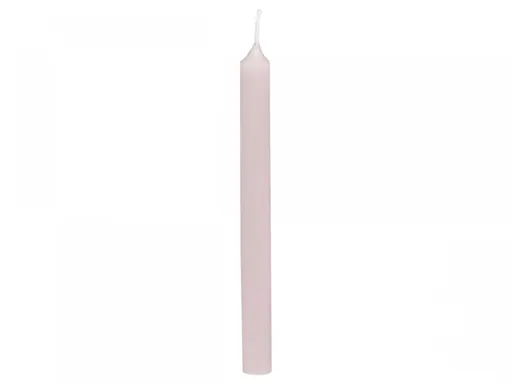 Růžová úzká svíčka Taper powder - Ø 1,2 *13cm / 2.5h Chic Antique