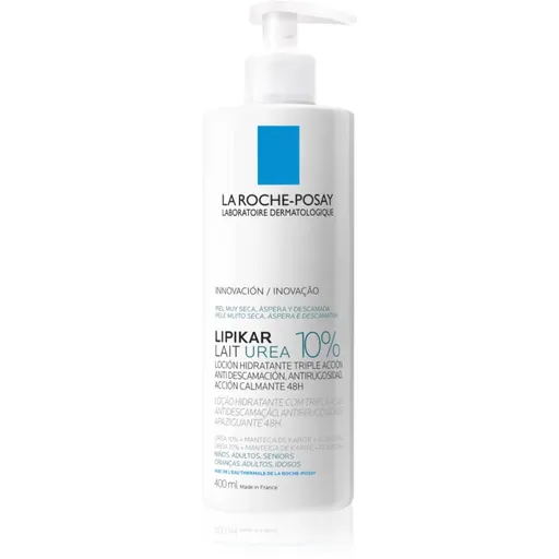 La Roche-Posay Lipikar Lait Urea 10% zklidňující tělové mléko pro velmi suchou pokožku 400 ml