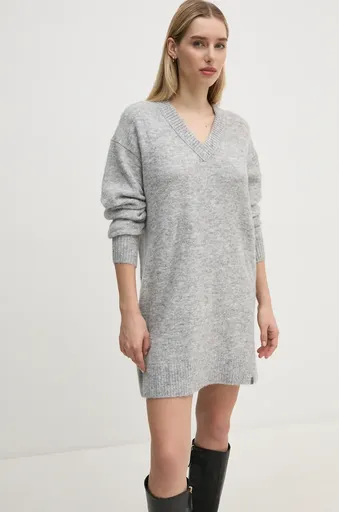 Šaty z vlněné směsi Calvin Klein Jeans