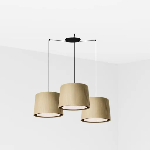 FARO SAMBA závěsné svítidlo, černá/zelená, 3L