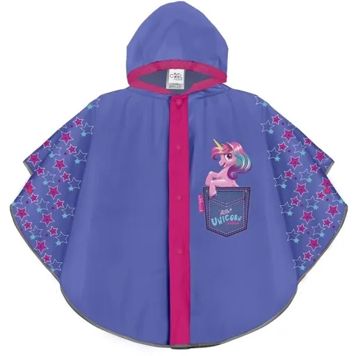 PERLETTI PONCHO PIOGGIA Dětská pláštěnka, modrá, velikost UNI