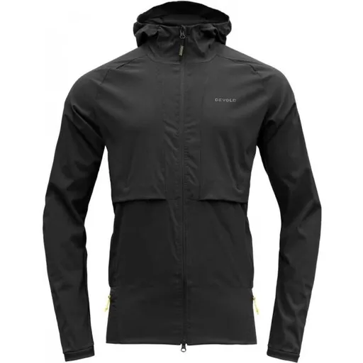 Devold RUNNING MERINO Pánská merino běžecká bunda, černá, velikost