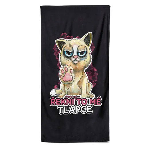 Osuška Řekni to mé tlapce (Velikost osušky: 100x170cm)