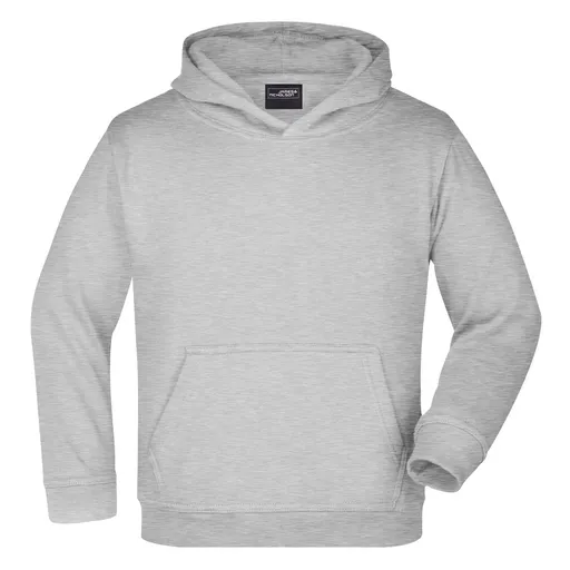 James & Nicholson (Daiber) Dětská mikina s kapucí JN047k - Šedý melír | XL