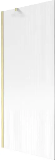 MEXEN/S Next vanová zástěna FIX 80 x 150, proužky, zlatá kartáčovaná 895-080-000-00-09-55