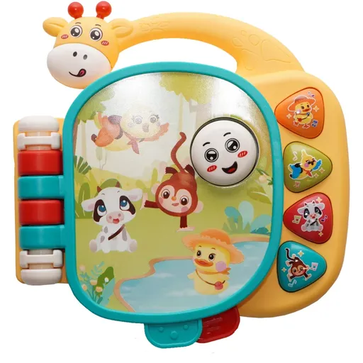 Bo Jungle Musical Giraffe Booklet hudební hračka 12m+ 1 ks