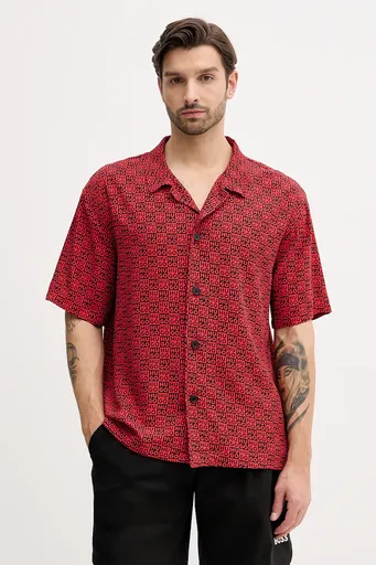 Plážová košile HUGO BEACH SHIRT RELAXED