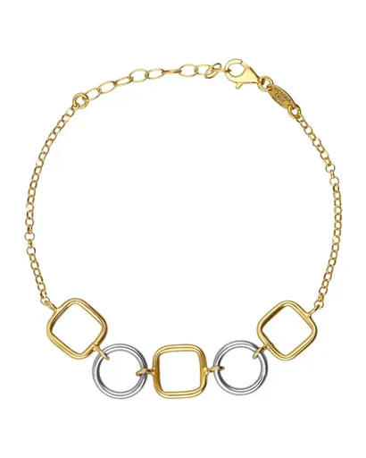 Victoria Cruz Moderní bicolor náramek ze stříbra Nivola A5511-BP