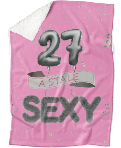 Deka Stále sexy – Růžová (věk: 27, Podšití beránkem: ANO)