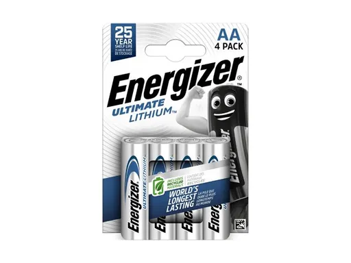 Baterie lithiová AA R6 1,5V ENERGIZER Ultimate 4ks / blistr –40°C