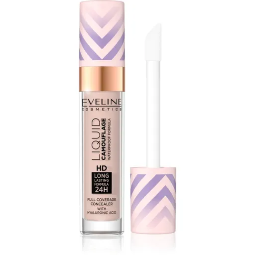 Eveline Cosmetics Liquid Camouflage voděodolný korektor s kyselinou hyaluronovou odstín 03 Soft Natural 7.5 ml