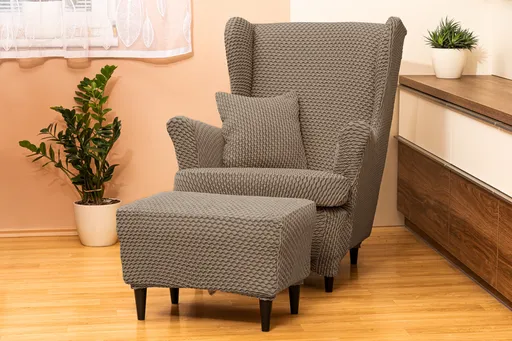 Potah na křeslo ušák s podsedákem Malaga