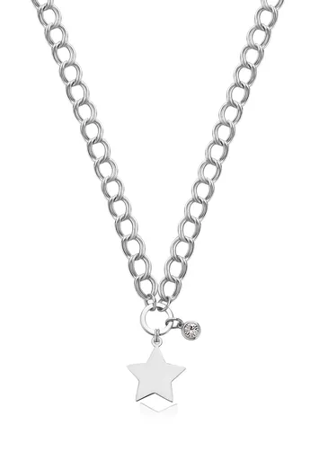S'Agapõ Nadčasový ocelový náhrdelník Hvězda My love SYL19