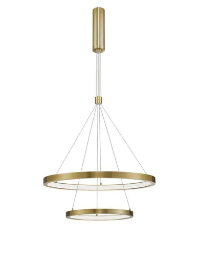 NOVA LUCE závěsné svítidlo EMPATIA zlatý mosazný hliník a akryl LED 60W 230V 3000K IP20 stmívatelné 9172860