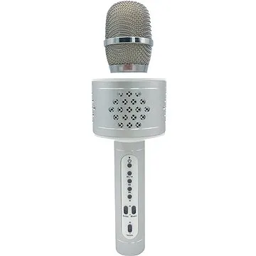 Teddies Mikrofon karaoke Bluetooth stříbrný (8592190854386)