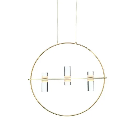 ACA Lighting závěsné svítidlo LED 12W zlatá 3000K 1080lm D53XH173CM IONIAN JNEP12LED53GD