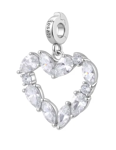 Rosato Stříbrný přívěsek Srdce s kubickými zirkony Storie RZ245R