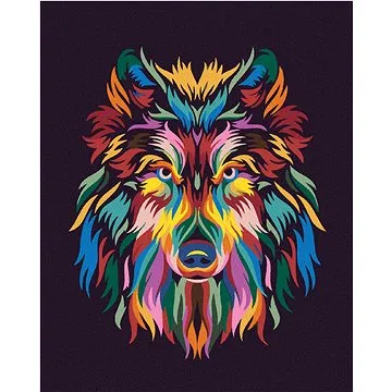 Malování podle čísel - Vlk v barvách (HRAmal00553nad)