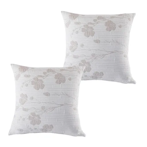 Sada 2 ks povlaků na polštářky SOFIA béžová 40 x 40 cm