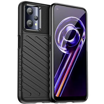 Thunder silikonový kryt na Realme 9 Pro, černý (HUR249079)