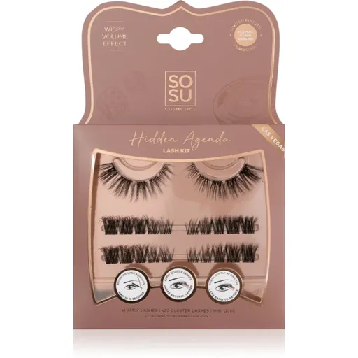 SOSU Cosmetics Hidden Agenda Lash Kit umělé řasy Las Vegas 1 ks